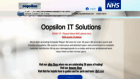 What Oopsilon.com website looked like in 2020 (4 years ago)