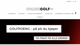 What Onlinegolf.no website looked like in 2020 (3 years ago)