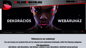 What Onlinedekor.hu website looked like in 2020 (3 years ago)