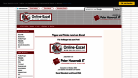 What Online-excel.de website looked like in 2020 (3 years ago)