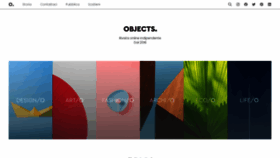 What Objectsmag.it website looked like in 2020 (3 years ago)