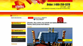 What Oilcloths.com website looked like in 2020 (3 years ago)