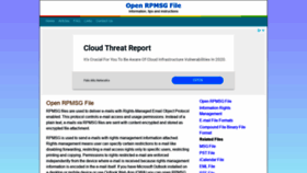 What Openrpmsgfile.com website looked like in 2020 (3 years ago)