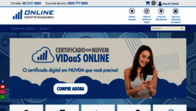 What Onlinecertificadora.com.br website looked like in 2020 (3 years ago)
