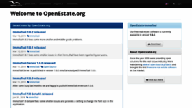 What Openestate.org website looked like in 2020 (3 years ago)