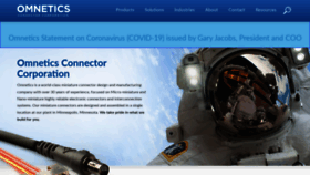 What Omnetics.com website looked like in 2020 (3 years ago)
