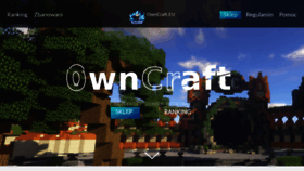 What Owncraft.eu website looked like in 2020 (3 years ago)