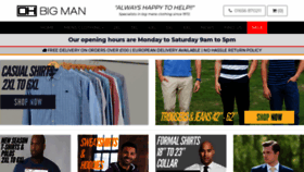 What Ohbigmanclothing.com website looked like in 2020 (3 years ago)