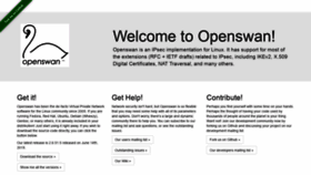 What Openswan.org website looked like in 2020 (3 years ago)