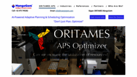 What Oritames.com website looked like in 2020 (3 years ago)