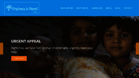 What Orphansinneed.in website looked like in 2020 (5 years ago)