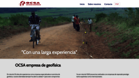 What Ocsa-geofisica.com website looked like in 2020 (3 years ago)