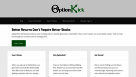 What Optionkick.com website looked like in 2020 (3 years ago)