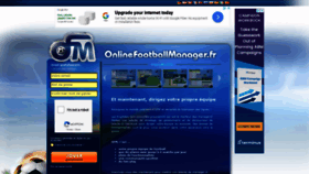 What Onlinefootballmanager.fr website looked like in 2020 (3 years ago)