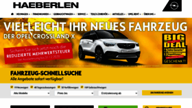 What Opel-haeberlen.de website looked like in 2020 (3 years ago)