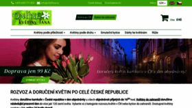 What Onlinekvetinyjana.cz website looked like in 2020 (3 years ago)