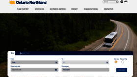 What Ontarionorthland.ca website looked like in 2020 (3 years ago)