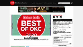 What Okgazette.com website looked like in 2020 (3 years ago)