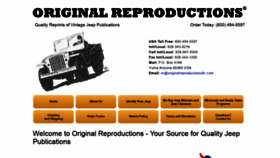 What Originalreproductionsllc.com website looked like in 2020 (3 years ago)