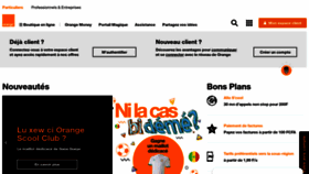 What Orange.sn website looked like in 2020 (5 years ago)