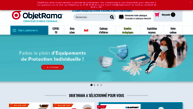 What Objetrama.fr website looked like in 2020 (3 years ago)