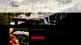 What Onthevinecatering.com website looked like in 2020 (3 years ago)