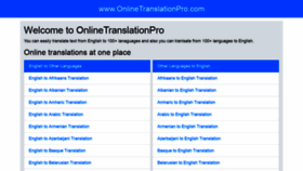 What Onlinetranslationpro.com website looked like in 2020 (3 years ago)