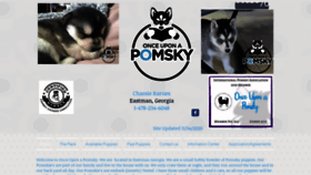 What Onceuponapomsky.com website looked like in 2020 (3 years ago)