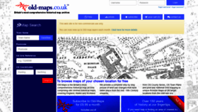 What Old-maps.co.uk website looked like in 2020 (3 years ago)