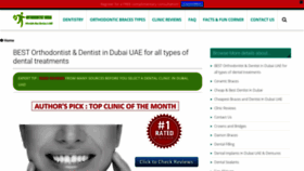 What Orthodontist-dubai.com website looked like in 2020 (3 years ago)