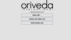 What Oriveda.com website looked like in 2020 (3 years ago)