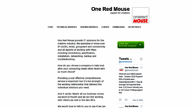 What Oneredmouse.com website looked like in 2020 (3 years ago)
