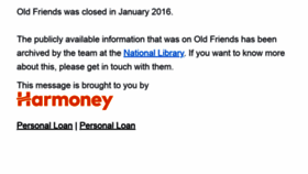 What Oldfriends.co.nz website looked like in 2020 (3 years ago)