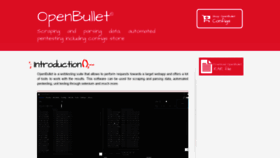 What Openbullet.store website looked like in 2020 (3 years ago)