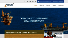 What Offshorecraneinstitute.com website looked like in 2020 (3 years ago)