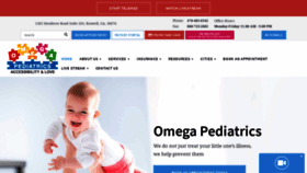 What Omegapediatrics.com website looked like in 2020 (3 years ago)