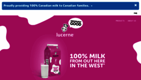 What Obviouslygoodmilk.ca website looked like in 2020 (3 years ago)
