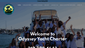 What Odysseyyacht.com website looked like in 2020 (3 years ago)