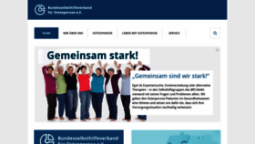 What Osteoporose-deutschland.de website looked like in 2020 (3 years ago)