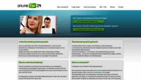 What Onlinetax24.de website looked like in 2020 (3 years ago)