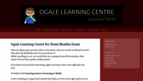 What Ogalelearning.com website looked like in 2020 (3 years ago)
