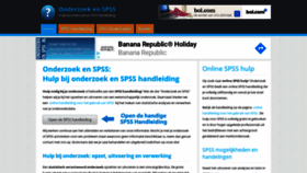 What Onderzoekenspss.nl website looked like in 2020 (3 years ago)