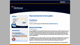 What Ohslink.ochsner.org website looked like in 2020 (3 years ago)