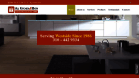 What Ourkitchenandbath.com website looked like in 2020 (3 years ago)
