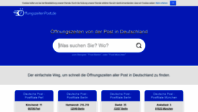 What Oeffnungszeitenpost.de website looked like in 2020 (3 years ago)