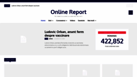 What Onlinereport.ro website looked like in 2020 (3 years ago)