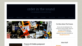 What Orderinthesound.com website looked like in 2020 (3 years ago)