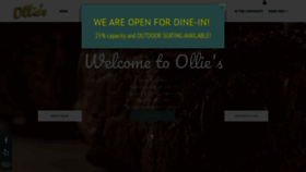 What Olliesrestaurant.com website looked like in 2020 (3 years ago)