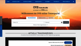 What Ovb.trauer.de website looked like in 2020 (3 years ago)