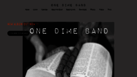 What Onedimeband.com website looked like in 2020 (3 years ago)